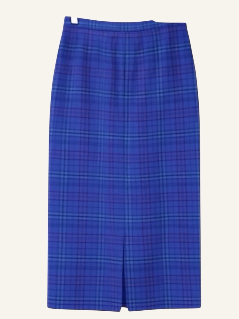 ✨ PENDLETON | Vintage Pure Virgin Wool Tartan Pencil Skirt – Size 8 - Picture 4 of 8